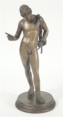 Lot 1363 - Neapolitan Patinated Bronze Figure of...