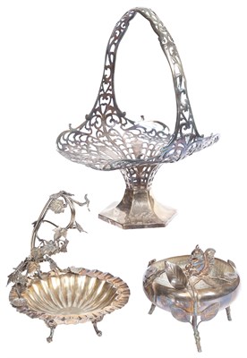 Lot 165 - Three Silver Plated Table Articles Comprising...