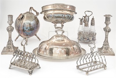 Lot 227 - Group of Silver Plated Table Articles...