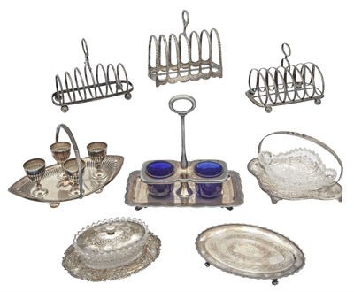Lot 172 - Group of Silver Plated Table Articles...