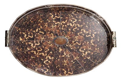 Lot 175 - Silver Plated Faux Tortoiseshell Gallery Tray...