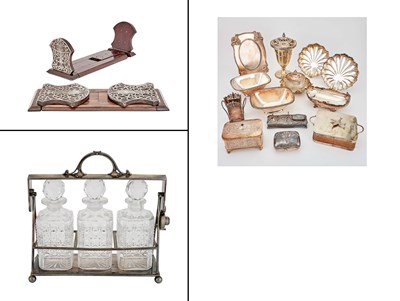 Lot 220 - Group of Sterling Silver-Mounted Wood and...