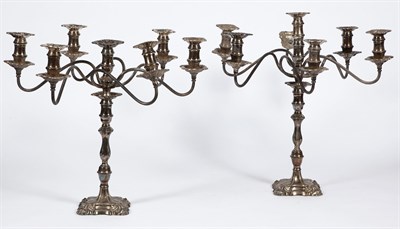Lot 233 - Pair of George III Style Silver Plated...