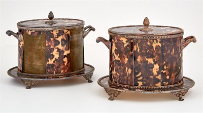 Lot 236 - Pair of Edwardian Style Silver Plated Faux...