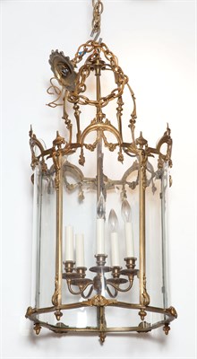 Lot 1403 - George III Style Gilt-Metal Five-Light Hall...