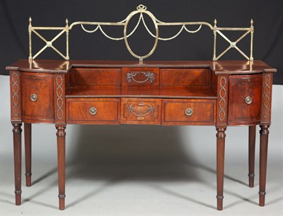 Lot 227 - Regency Style Ebony-Inlaid Mahogany and...