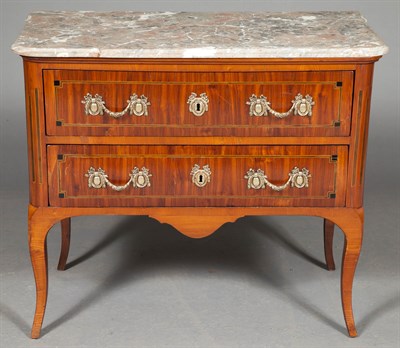 Lot 1156 - Continental Transitional Tulipwood and Marble...