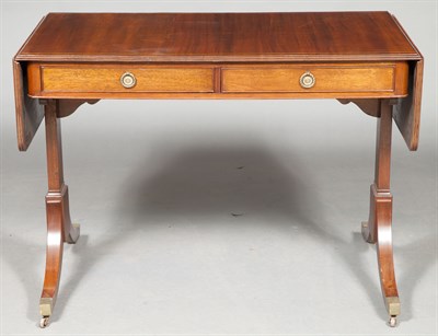 Lot 1204 - Regency Style Mahogany Drop Leaf Sofa Table...