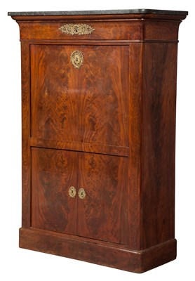 Lot 1216 - Charles X Ormolu-Mounted Mahogany Secrètaire à...
