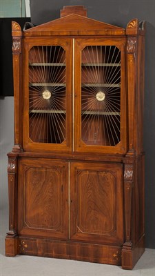 Lot 1418 - Regency Rosewood Wire Door Cabinet Height 71...
