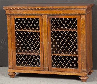 Lot 1433 - George IV Rosewood and Brass-Mounted Side...