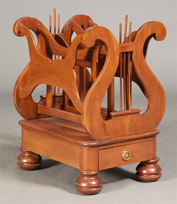 Lot 210 - Regency Style Mahogany Lyre-Shaped Canterbury...