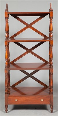 Lot 1437 - Pair of Regency Style Mahogany Four-Tier...