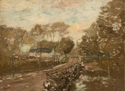 Lot 73 - Henry Ward Ranger American, 1858-1916 Country...