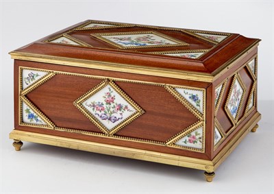 Lot 1153 - Gilt-Metal and Sèvres Style Porcelain Mounted...