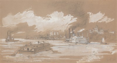 Lot 75 - Alfred Rudolf Waud American, 1828-1891 Baton...