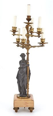 Lot 1396 - Pair of French Gilt-Metal, Gilt and Patinated...