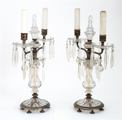 Lot 1434 - Pair of Neoclassical Style Metal-Mounted Cut...