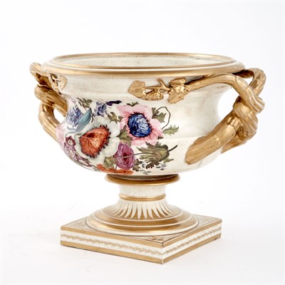 Lot 1130 - Derby Warwick Style Gilt and Polychrome...