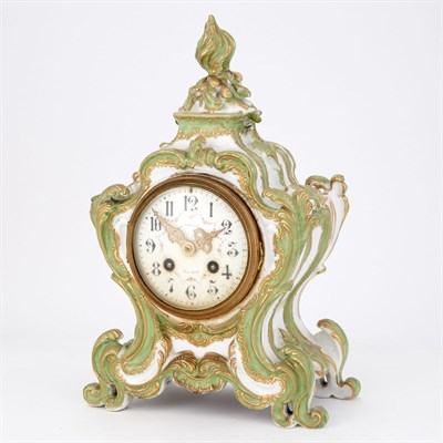 Lot 1374 - French Rococo Style Gilt Decorated Porcelain...
