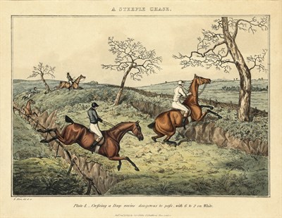 Lot 88 - After Henry Alken (1785-1851) A STEEPLE CHASE...
