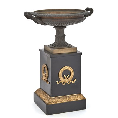 Lot 1373 - Empire Style Gilt and Patinated Bronze and...