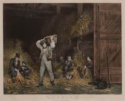 Lot 95 - Currier & Ives, publishers "HUSKING" (P. 2392;...