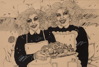 Lot 19 - Contemporary School Twin Chefs Signed...
