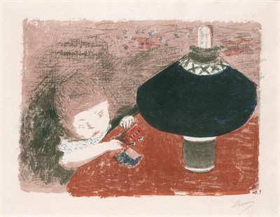 Lot 12 - Pierre Bonnard (1867-1947) L'ENFANT À LA LAMPE...