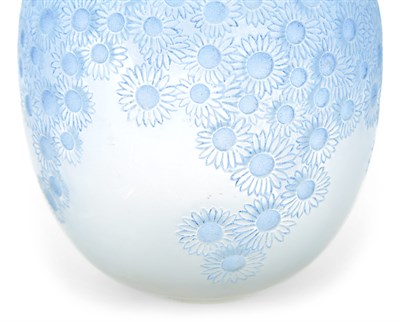 Lot 216 - R. Lalique Blue Patinated Molded Glass...