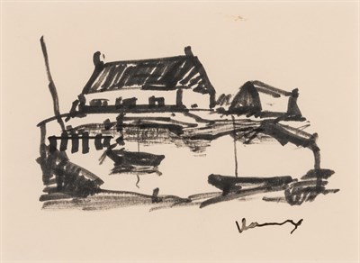 Lot 27 - Maurice de Vlaminck French, 1876-1958 Le Port,...