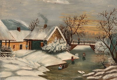 Lot 141 - American School 19th Century Playing on the...