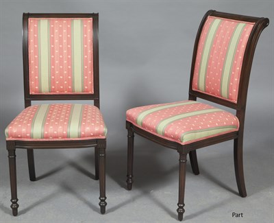 Lot 316 - Set of Ten Louis XVI Style Ebonized...