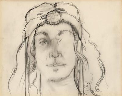 Lot 105 - Larry Rivers American, 1923-2002 Portrait of...