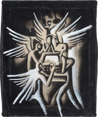 Lot 63 - Mark Kostabi American, b. 1960 (i) The...
