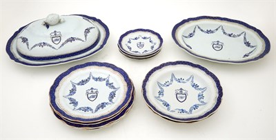 Lot 228 - Chinese Export Porcelain Partial Service 18th...