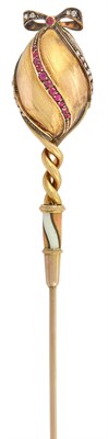 Lot 161 - Imperial Fabergé Jeweled Two-Color Gold and...