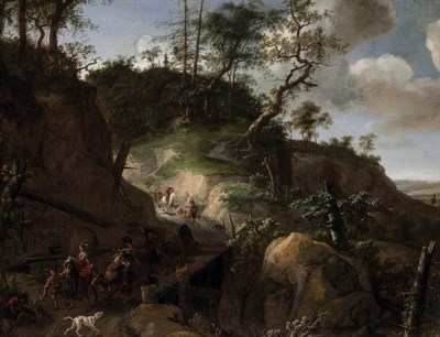 Lot 32 - Jan Looten Dutch, 1617/18-1681 A Mountainous...