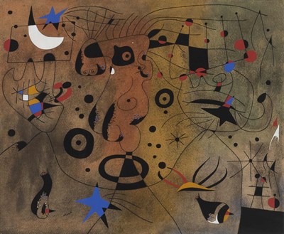 Lot 107 - After Joan Miró (1893-1983) FEMME À LA BLONDE...
