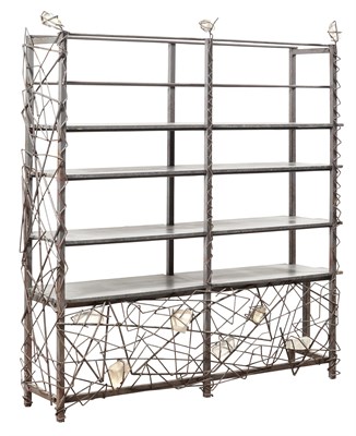Lot 429 - Marco De Gueltzl Painted Metal, Wood and Glass...