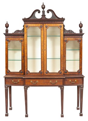 Lot 336 - George III Mahogany Secretaire-Cabinet on...