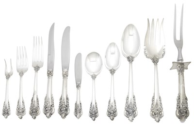 Lot 114 - Wallace Sterling Silver Grand Baroque Pattern...