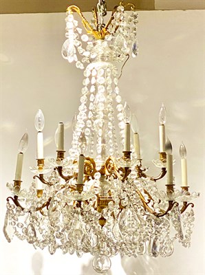 Lot 379 - Louis XV Style Gilt-Metal and Glass...