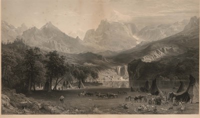 Lot 104 - After Albert Bierstadt (1830-1902) THE ROCKY...