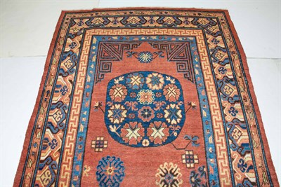 Lot 436 - Khotan Rug East Turkestan, early 19th century...