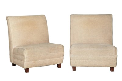 Lot 281 - Pair of Eugene Schoen Upholstered Slipper...