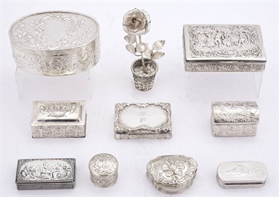Lot 235 - Group of Eight English and Continental Silver...
