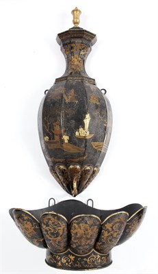 Lot 335 - Chinoiserie Decorated Tôle Lavabo Height of...