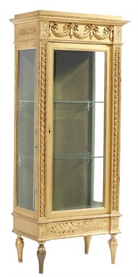 Lot 51 - Neoclassical Style Giltwood and Glass Vitrine...