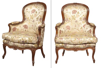 Lot 258 - Pair of Louis XV Beechwood and...
